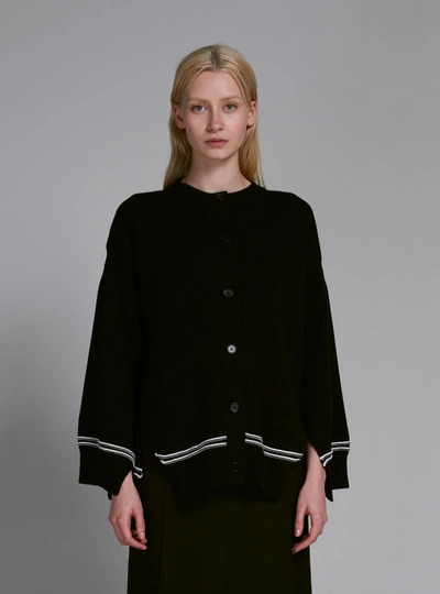 Marni Cardigan Mit Intarsienmuster In Black