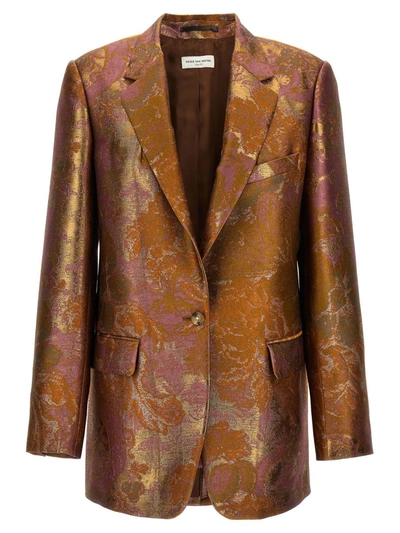 Dries Van Noten Blanchet Blazer In Multicolour