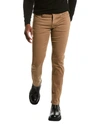 7 For All Mankind Slimmy Dark Khaki Slim Straight Jean In Beige