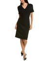 Hugo Boss Boss Dijeta Mixed Media Dress In Black