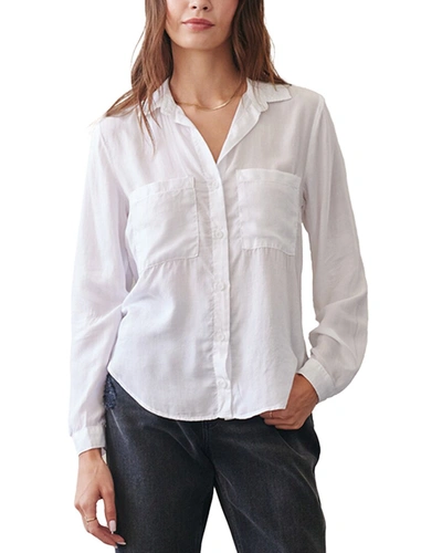 Bella Dahl Two Pocket Button Down Shir In White