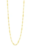 Sterling Forever Kenya Chain Link Necklace In Gold