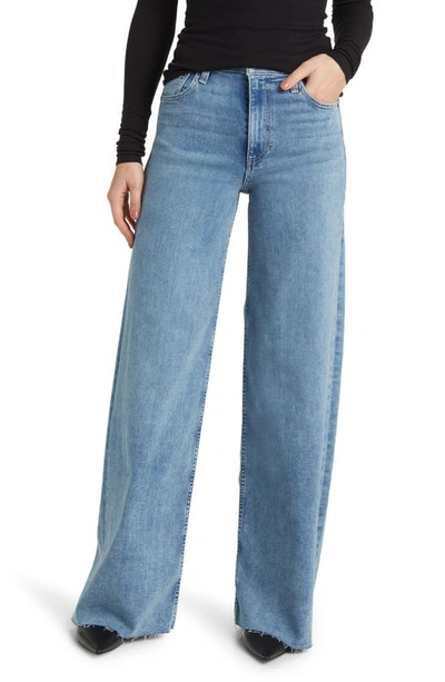 RAG & BONE SOFIE HIGH WAIST RAW HEM WIDE LEG JEANS