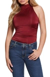 GUESS MAEVE MOCK NECK SLEEVELESS TOP