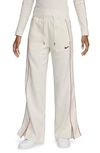 Nike Women's  Sportswear Phoenix Fleece High-waisted Open-hem Sweatpants In White