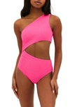 Beach Riot Celine One Piece In Strawberry In Strawberry Moon