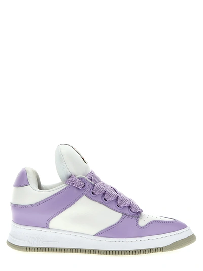 Miharayasuhiro Rosy Pointed-toe Puffer Sneakers In Purple