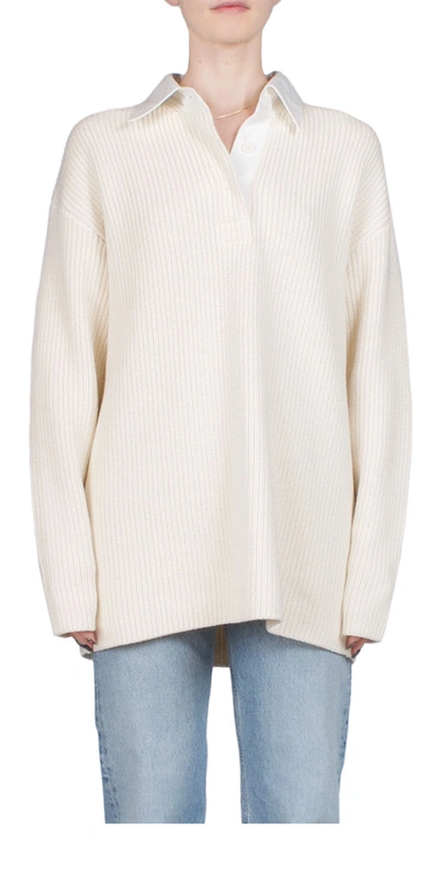 6397 RUGBY SWEATER IVORY
