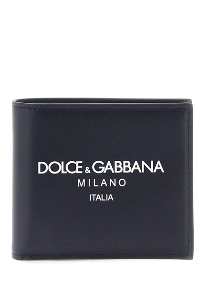 Dolce & Gabbana Wallet With Logo Men In Blue