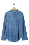 CASLON CASLON® CHAMBRAY LONG SLEEVE BUTTON-UP SHIRT