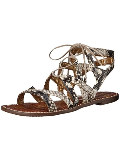 SAM EDELMAN GEMMA WOMENS CRISS-CROSS FRONT GLADIATOR SANDALS