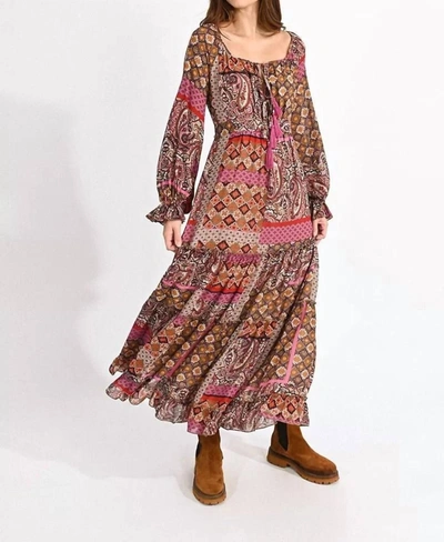 Molly Bracken Boho Fit-and-flare Dress In Multi