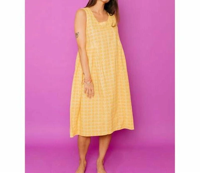 Mata Traders Sunny Stripes Dress In Yellow