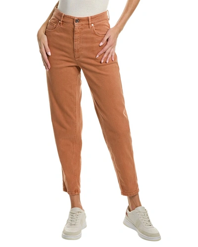 Brunello Cucinelli Pant In Orange