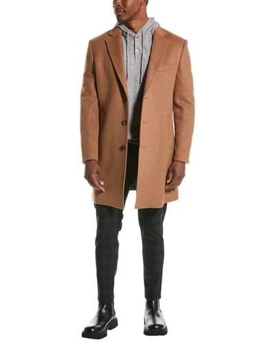 English Laundry Wool-blend Coat In Brown