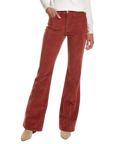 Joe's Jeans Brick Corduroy High-rise Flare Jean In Red