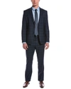 Hugo Boss Huge/genius Wool Twill Slim Fit Suit In Blue