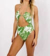 Citrine Carson Bikini Tropical Dream In Green In Green