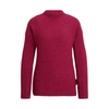 Hugo Mock-neck Sweater In A Wool Blend In Pink