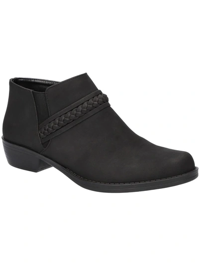 Easy Street Jalia Womens Laceless Slip On Booties In Black/gore