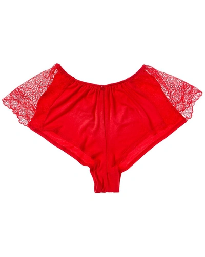 Only Hearts Venice Hipster With Lace Insets In Red