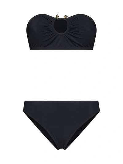 Bottega Veneta Knot Ring Bikini Set In Black
