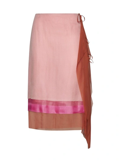 Dries Van Noten Wrap In Fuchsia