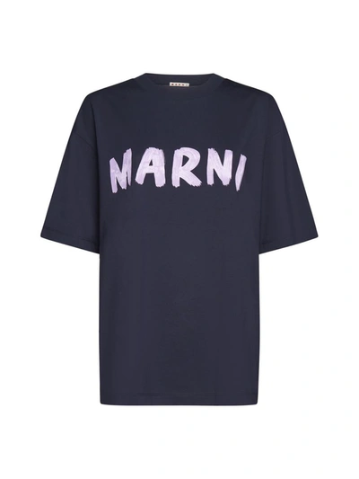Marni T-shirts And Polos In Blublack