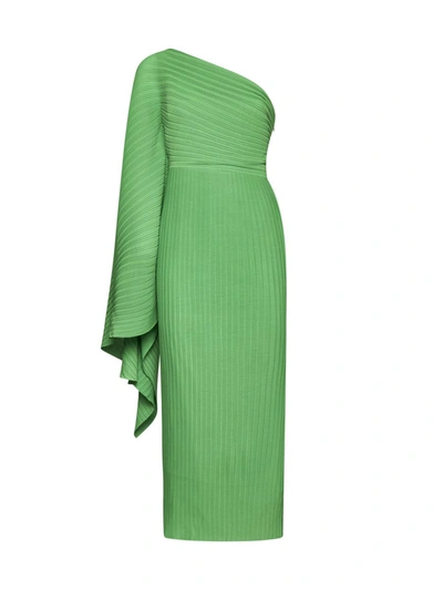Solace London Dress In Bright Green