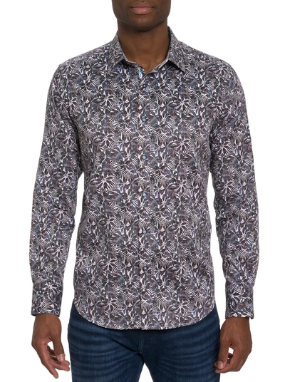 Robert Graham Aegean Long Sleeve Button Front Shirt In Multi