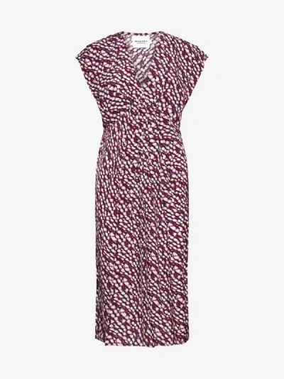 Marant Etoile Dress In Raspberry