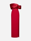 Solace London Alexis Off-shoulder Gown In Red
