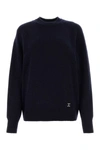Chloé Chloe Women Midnight Blue Cashmere Blend Oversize Sweater In Blue