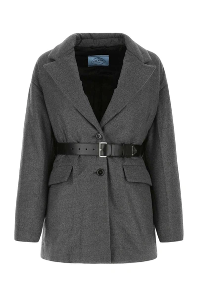 Prada Jackets And Vests In Grey