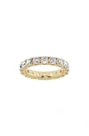 JENNIFER FISHER 18K GOLD LAB CREATED DIAMOND ETERNITY RING