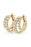 Jennifer Fisher Lab Created Diamond Dual Hoop Earrings In 18k Yellow Gold