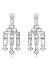 Mindi Mond Frenchie Diamond Chandelier Earrings In Platinum