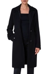 AKRIS PUNTO WOOL TRICOTINE TRENCH COAT