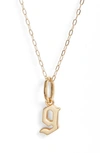 MIRANDA FRYE SOPHIE CUSTOMIZED INITIAL PENDANT NECKLACE