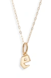 Miranda Frye Sophie Customized Initial Pendant Necklace In Gold - E
