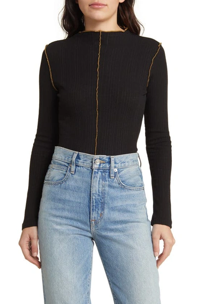 Joie Tasha Long Sleeve Top In Caviar