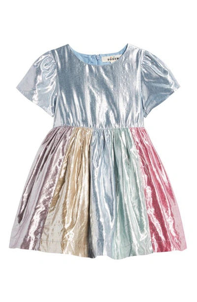 Mini Boden Kids' Metallic Party Dress Multi Girls Boden