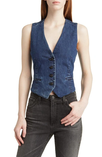 Rag & Bone Priya Denim Waistcoat In Ari