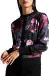 TED BAKER ABBALEE FLORAL CARDIGAN