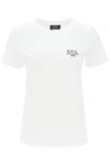 APC A.P.C. DENISE T SHIRT WITH LOGO EMBROIDERY