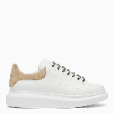 Alexander Mcqueen Oversized Sneaker In White/camel