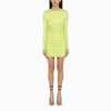 DSQUARED2 DSQUARED2 SHORT LIME DRESS WITH DRAPING