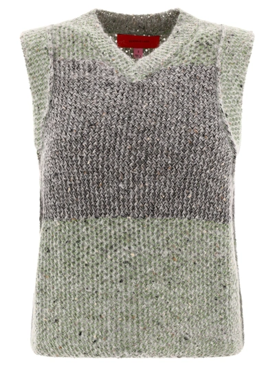 Eckhaus Latta Green Garden Vest In Eucalyptus