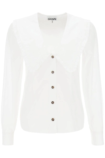 GANNI GANNI MAXI COLLAR SHIRT