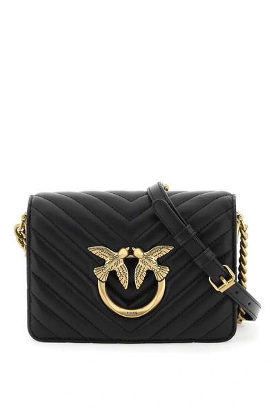 Pinko Love Click Classic Crossbody Bag In Negro